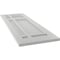 Ekena Millwork True Fit PVC San Juan Capistrano Mission Style Fixed Mount Shutters, Hailstorm Gray, 12W x 28H, PR TFP001SJ12X028ST - alternate 2